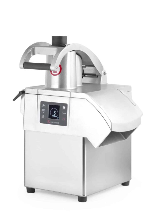 Elektrisks dārzeņu smalcinātājs ar elektronisku grafisko paneli CA-3V – 5 ātruma līmeņi, Sudraba, 230V/1500W, 391x409x552mm, 1050784, Sammic