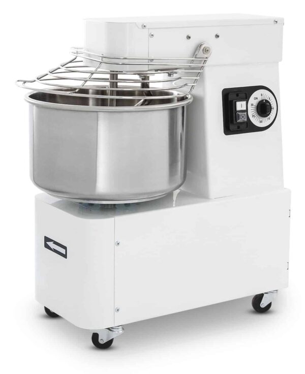 Mīklas maisītājs spirālveida ar fiksēto kublu - 10 L, Prismafood, 35 kg/h, 10L, 230V/370W, 290x590x580mm, 1I010003, Hendi