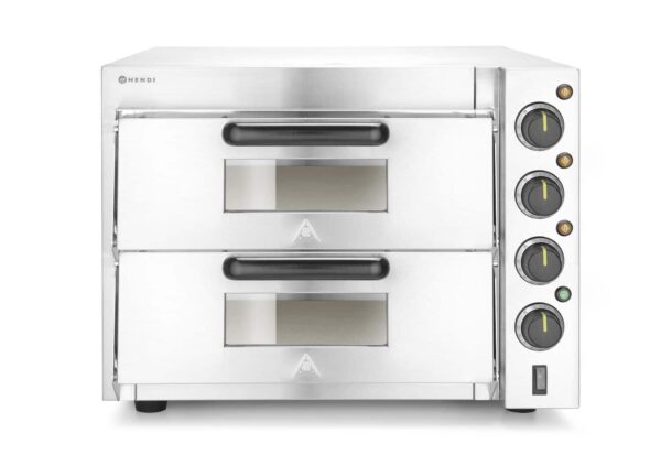 2 kameru picu krāsns 3000 W, Sudraba, 230V/3000W, 580x560x435mm, 220283, Hendi