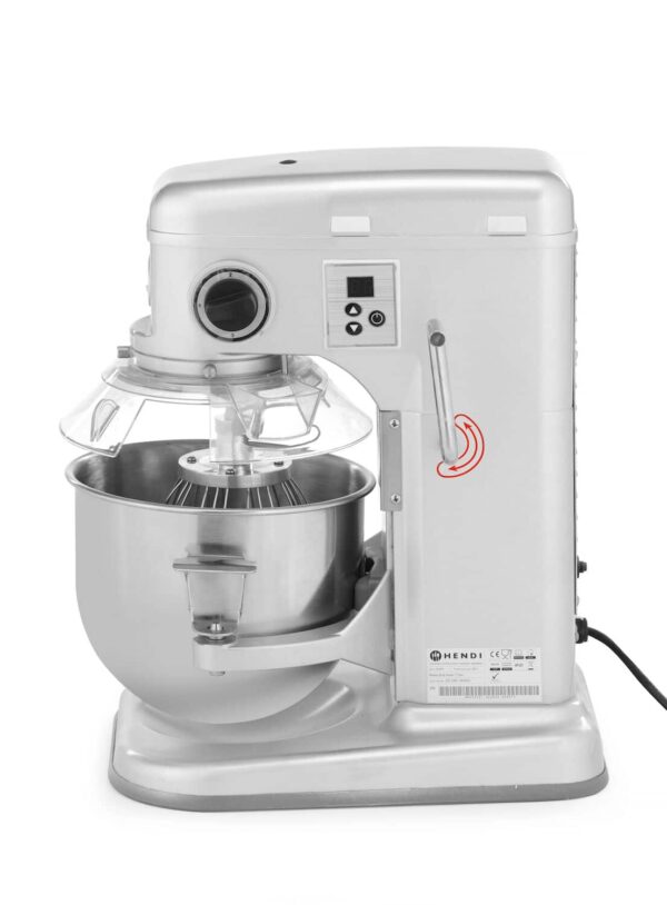 Planetārais mikseris , Kitchen Line, 7L, Sudraba, 230V/650W, 420x240x425mm, 222829, Hendi