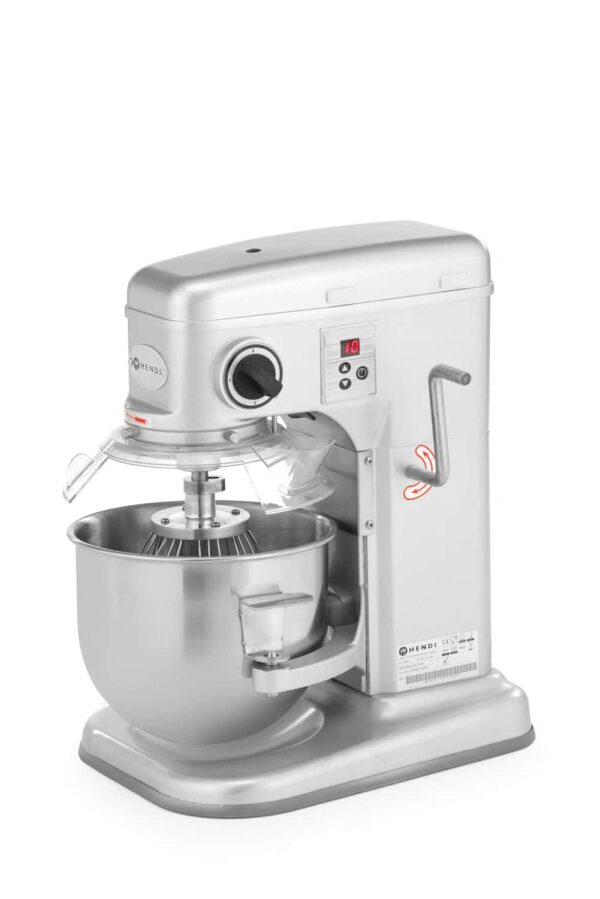 Planetārais mikseris , Kitchen Line, 7L, Sudraba, 230V/650W, 420x240x425mm, 222829, Hendi