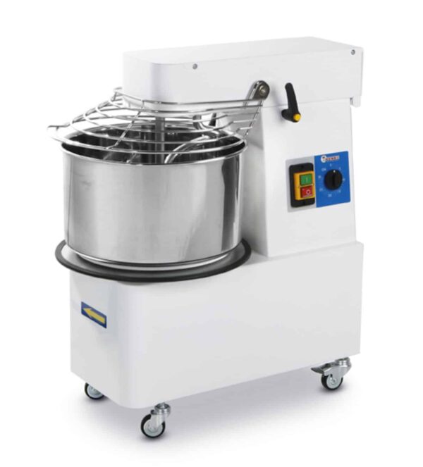Mīklas maisītājs spirālveida ar noņemamo kublu, Prismafood, 88 kg/st., 32L, 400V/1100W, 435x750x810mm, 1I054035, Hendi