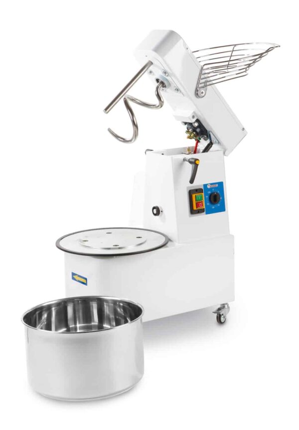 Mīklas maisītājs spirālveida ar noņemamo kublu, Prismafood, 88 kg/st., 32L, 400V/1100W, 435x750x810mm, 1I054035, Hendi