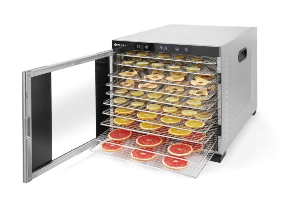 Pārtikas produktu žāvētājs, Profi Line, 10 paplātes, 230V/1000W, 417x535x430mm, 229026, Hendi