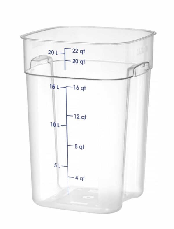 Pārtikas tvertne CamSquares Fresh Pro , Cambro, 22,8L, Caurspīdīgs, 289x289x401mm, 22SFSPROCW135, Cambro