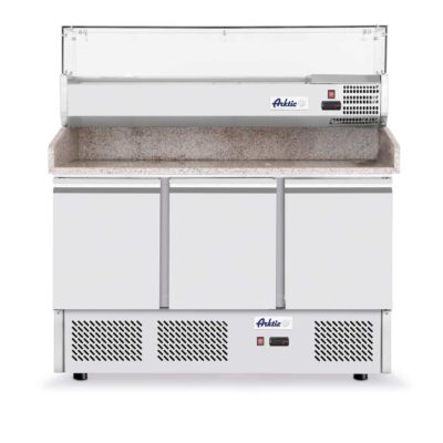 Picas galds ar granīta virsmu, 3 durvis, papildus plaukts, 254L, 230V/400W, 1365x700x1030mm, 232033, Arktic