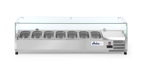 Galda aukstumvitrīna GN 1/4, 7x GN 1/4, 230V/180W, 1505x335x430mm, 232910, Arktic