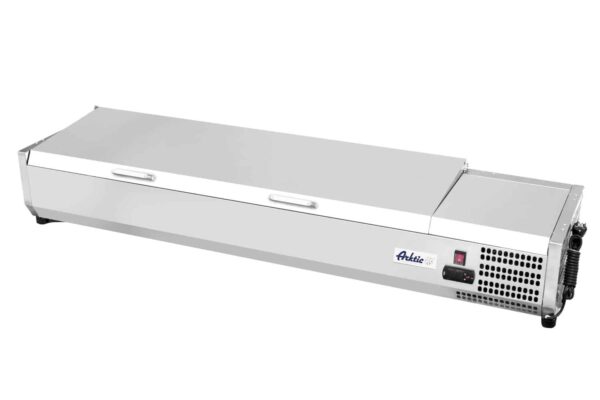 Galda aukstumvitrīna GN 1/3, 9x GN 1/3, 230V/180W, 2005x395x290mm, 233993, Arktic
