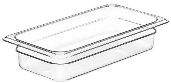 Konteiners Camwear GN 1/3 polikarbonāta , Cambro, GN 1/3, 2,4L, Caurspīdīgs, 325x176x65mm, 32CW135, Cambro