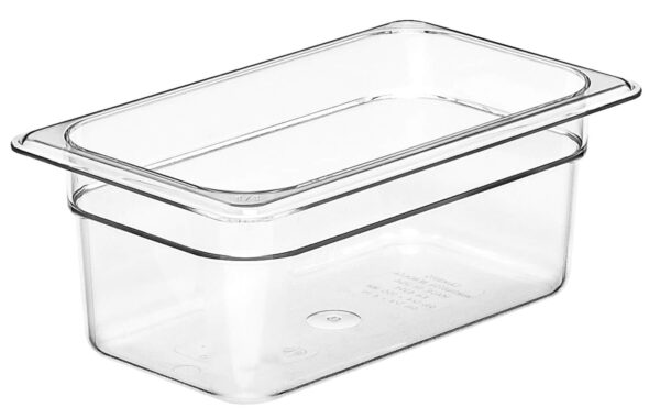 Camwear GN 1/4 konteiners no polikarbonāta, Cambro, GN 1/4, 2,5L, Caurspīdīgs, 162x265x100mm, 44CW135, Cambro