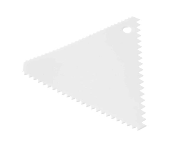 Trīsstūra mīklas skrāpis, ķemme – 6 gab. komplekts, šaurs atstatums, 6 gab., 110x110mm, 554210, Hendi
