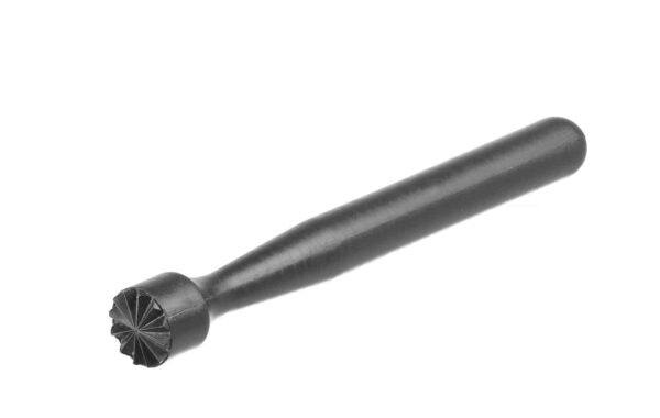 Bāra stampiņa, profilēts, zvaigznīte, Melns, ø34x207mm, 596951, Bar up