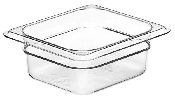Camwear GN 1/6 polikarbonāta konteiners, Cambro, GN 1/6, 1L, Caurspīdīgs, 162x176x65mm, 62CW135, Cambro