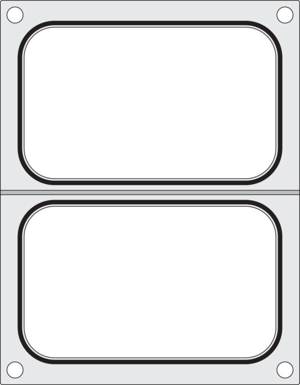 Matrica metināšanas iekārtai, 2x tvertne 178x113 mm, 805589, Hendi
