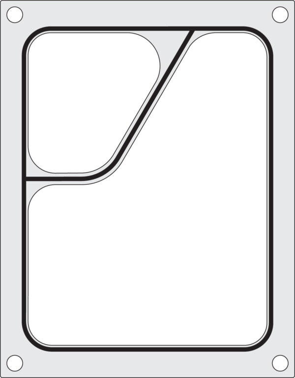 Matrica metināšanas iekārtai, divu sekciju tvertne colt 227x178 mm, 805640, Hendi