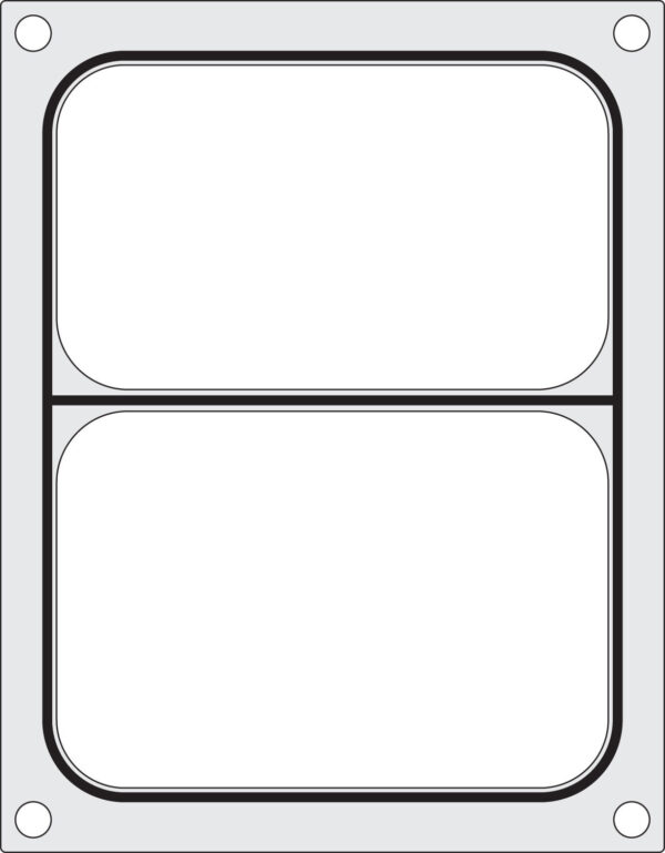 Matrica metināšanas iekārtai Duni DF10, divu nodalījumu paplātei 227x178 mm, 805800, Hendi