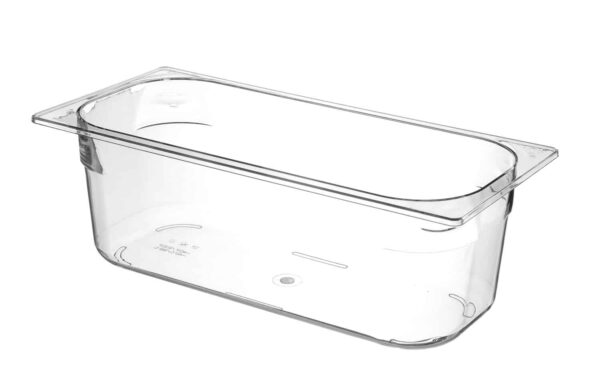 Polikarbonāta trauks saldējumam, 5L, Caurspīdīgs, 360x165x120mm, 807026, Hendi