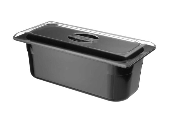 Polikarbonāta trauks saldējumam, 5L, Melns, 360x165x120mm, 807033, Hendi