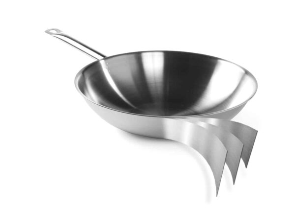 Wok panna 3-ply - bez vāka, ø360x90mm, 839003, Hendi