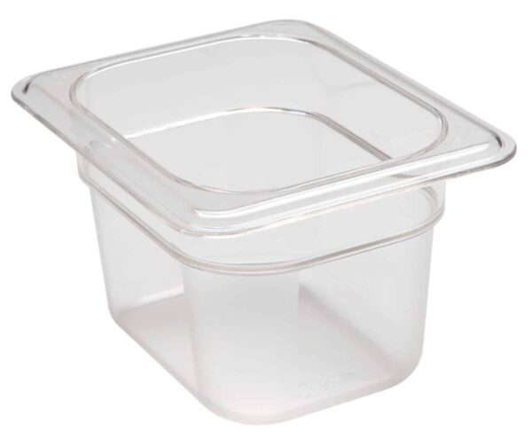 Camwear GN 1/8 polikarbonāta konteiners, Cambro, 1 l, H 100 mm, 1L, Caurspīdīgs, 161x132x100mm, 84CW135, Cambro