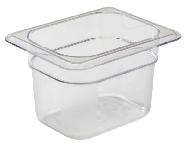 Camwear GN 1/8 polikarbonāta konteiners, Cambro, 1 l, H 100 mm, 1L, Caurspīdīgs, 161x132x100mm, 84CW135, Cambro