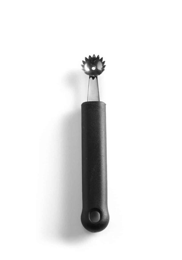 Vienpusējs nazis bumbiņu veidošanai, gofrēts, Melns, 150mm, 856024, Hendi
