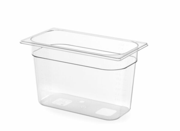 Trauks GN 1/3 „Profi Line” no polikarbonāta, Profi Line, GN 1/3, 7,8L, Caurspīdīgs, 325x176x200mm, 861509, Hendi