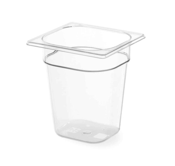Trauks GN 1/6 „Profi Line” no polikarbonāta, Profi Line, GN 1/6, 1,6L, Caurspīdīgs, 176x162x100mm, 861721, Hendi