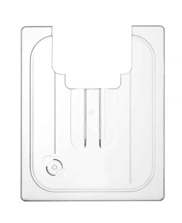 Gastronormu vāks ar vakuuma konteinera nūjiņas iedobi, GN 1/2, Caurspīdīgs, 265x325mm, 864234, Hendi