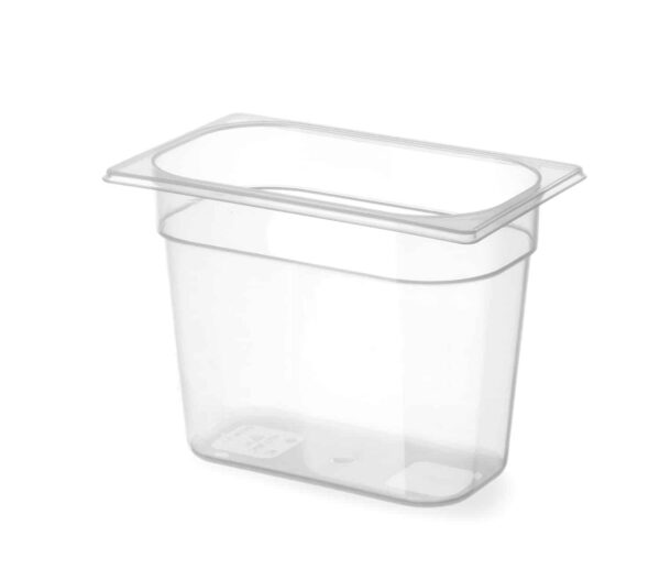 Trauks GN 1/4 „Profi Line” no polipropilēna, Profi Line, GN 1/4, 4L, Caurspīdīgs, 265x162x150mm, 880319, Hendi