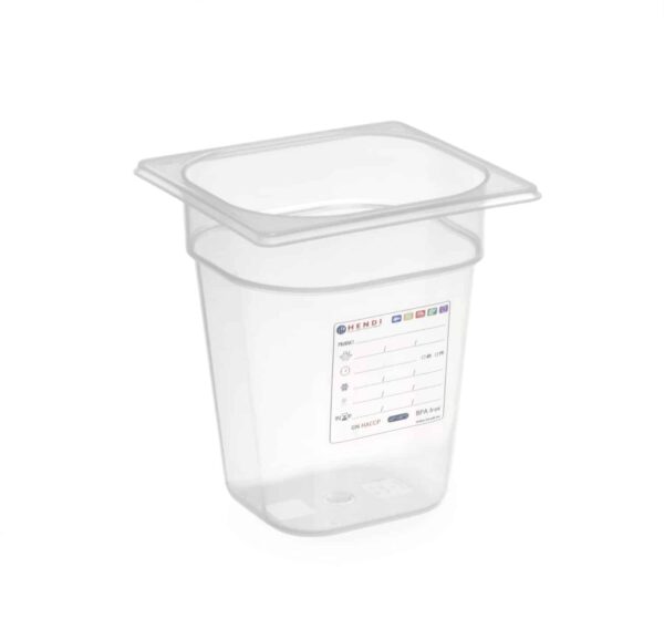Trauks GN 1/6 HACCP, GN 1/6, 3,4L, Caurspīdīgs, 176x162x200mm, 880456, Hendi