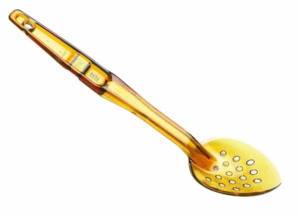 Camtensils dzintara krāsas karstumizturīga ēdiena gatavošanas karote, Cambro, perforēta, 330x74x24mm, SPOP13150, Cambro