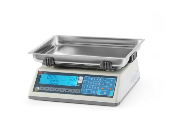 LCD etiķešu drukāšanas svari ar kolonnu un legalizāciju, EGE linīja, 30 kg, TEM, 355x330x155mm, TEM030C-PZR, TEM
