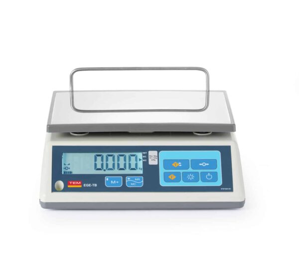 LCD mazumtirdzniecības svari ar legalizāciju, EGE līnija, 15 kg, TEM, 325x320x160mm, TTB015-O, TEM