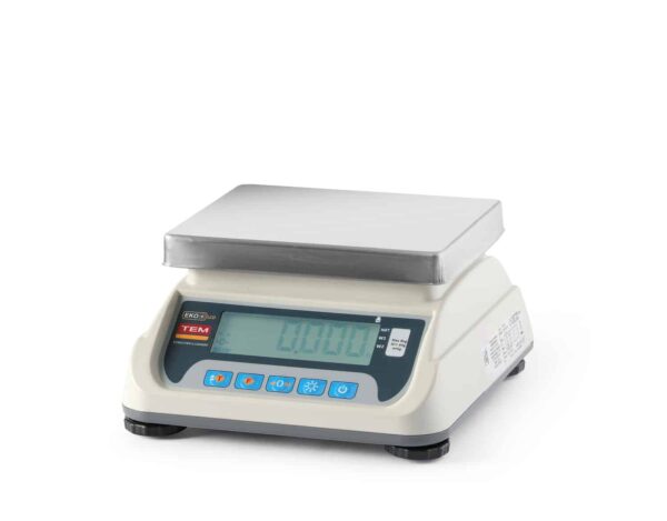 Mazumtirdzniecības svari ar LCD displeju ar RS232 portu un legalizāciju, ECO+ sērija, TEM, 255x264x189mm, TEKO+LCD06C-P1-B1, TEM