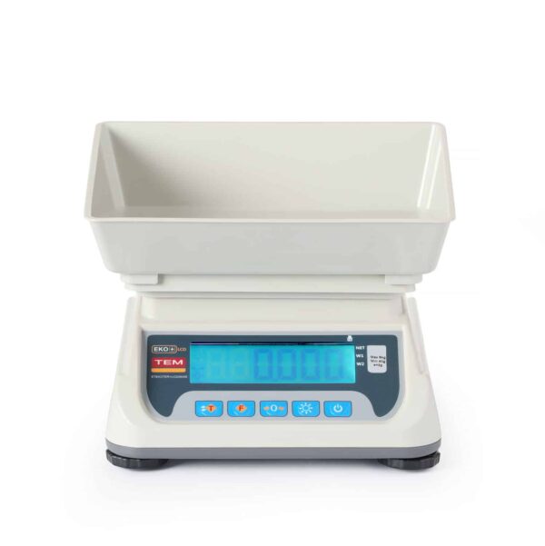 Mazumtirdzniecības svari ar LCD displeju ar RS232 portu un legalizāciju, ECO+ sērija, TEM, 255x264x189mm, TEKO+LCD06C-P1-B1, TEM