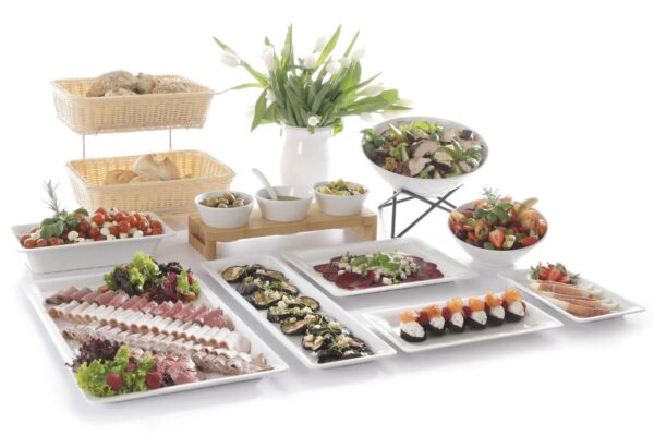 Banketu paplāte GN no porcelāna, GN 1/1, 530x325x20mm, 566008, Fine Dine