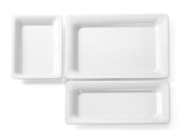 Banketu paplāte GN no porcelāna, GN 2/4, 530x163x20mm, 566053, Fine Dine