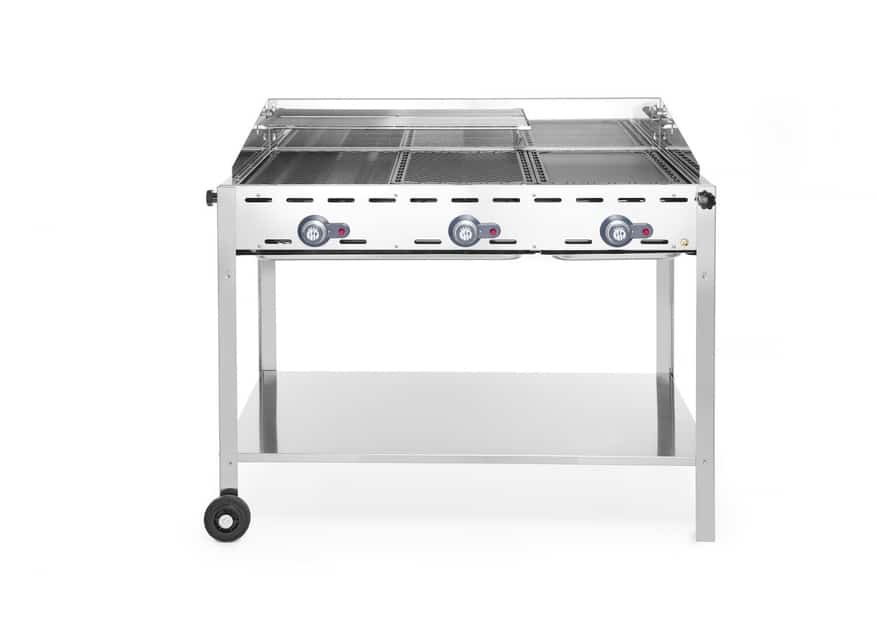 149591_OBW_2021_03_IMG1175.jpg Gāzes grils Grill Green Fire Profi - 3 gāzes degļi, Profi Line, 17,4kW, 1078x612x825mm, 149591, Hendi