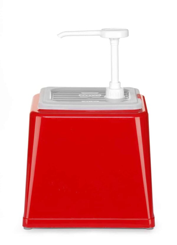 Mērču dozators ar sūkni, 2,5L, Sarkans, 230x210x250mm, 203521, Hendi