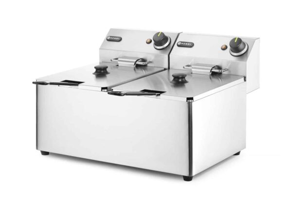 Friteris Kitchen Line - 2 x 8l, Kitchen Line, 16L, 230V/7000W, 550x430x345mm, 205839, Hendi