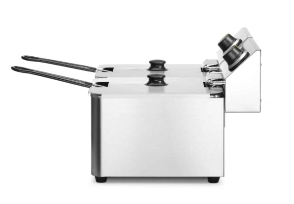 Friteris Kitchen Line - 2 x 8l, Kitchen Line, 16L, 230V/7000W, 550x430x345mm, 205839, Hendi