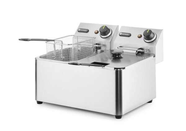 Friteris Kitchen Line - 2 x 4l, Kitchen Line, 8L, 230V/6000W, 470x380x330mm, 205846, Hendi