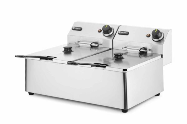 Friteris Kitchen Line - 2 x 6l, Kitchen Line, 12L, 230V/6600W, 550x430x290mm, 205853, Hendi
