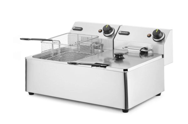 Friteris Kitchen Line - 2 x 6l, Kitchen Line, 12L, 230V/6600W, 550x430x290mm, 205853, Hendi