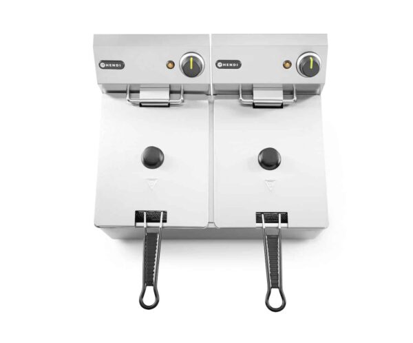 Friteris Kitchen Line - 2 x 6l, Kitchen Line, 12L, 230V/6600W, 550x430x290mm, 205853, Hendi