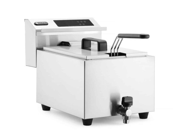 Fritieris ar digitālo paneļu Profi Line ar noliešanas krānu 8 l, Profi Line, 8L, 230V/3500W, 300x515x345mm, 207369, Hendi