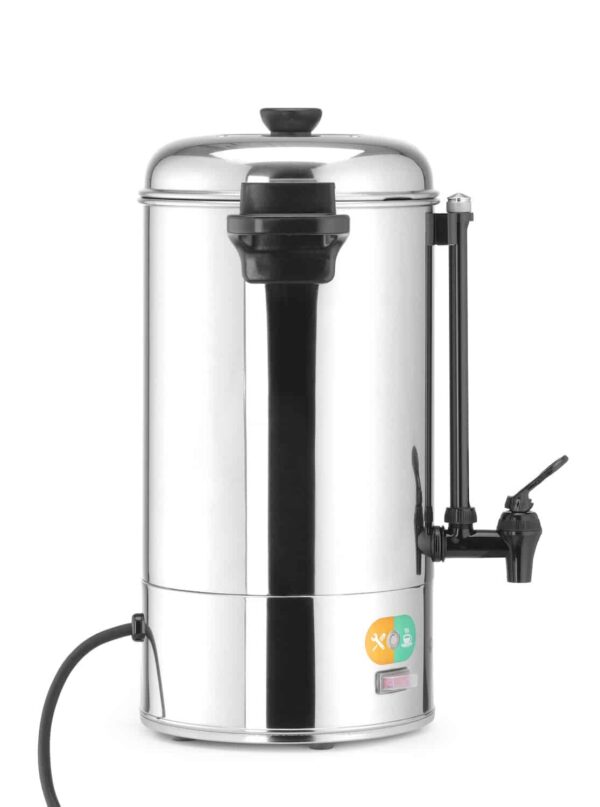 Ūdens sildīšanas iekārta ar viena slāņa sieniņām, 9L, Sudraba, 230V/2200W, 340x227x468mm, 209882, Hendi