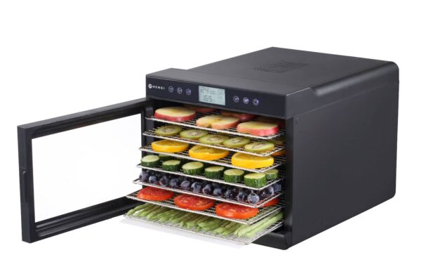Pārtikas produktu žāvētājs, Kitchen Line, 7 paplātes, 230V/500W, 345x450x315mm, 229064, Hendi