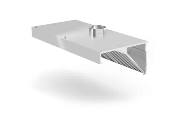 Pie sienas montējams diagonāls tvaiku nosūcējs , Profi Line, ar LED apgaismojumu, 1000x700x450mm, 229309, Hendi
